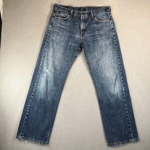 Levis 569 Jeans Mens 33x30 Blue Relaxed Fit Straight Leg Denim Tag 33x32